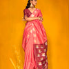 Pink Banarasi Silk Saree