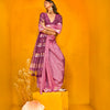 Purple Banarasi Silk Saree