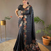 Black Zari Woven Banarasi Silk Saree