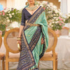 Mint Green Patola Sigma Silk Saree