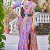 lavender Pashmina Silk Saree