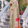 Pista Pashmina Silk Saree