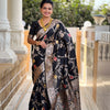 Black Banarasi Silk Saree
