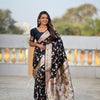 Black Banarasi Silk Saree