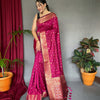 Pure Soft Silk Saree with Triple Zari Weaving