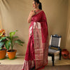 Khicha Checks Saree with Rich Pallu & Motif Border variant baki