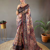 Cotton Saree with Multi Kalamkari Digital Print & Tassel Pallu