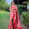 Pure Paithani Saree with All-Over Zari & Meenakari Weaves variant baki