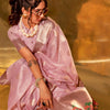 Baby Pink Paithani Silk Saree
