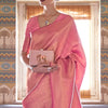 Pink Handloom Kanjivaram Saree