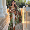 Mehndi Banarasi SIlk Saree