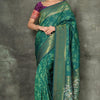 Teal Blue Kanjivaram Saree