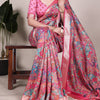 Tussar Silk Printed Saree with Viscose Border